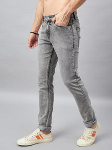 Men's Light Grey Relax Fit Jeans