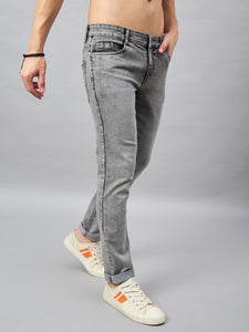 Men's Light Grey Relax Fit Jeans