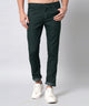 Men's Dark Green Relax Fit Jeans