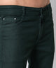 Men's Dark Green Relax Fit Jeans