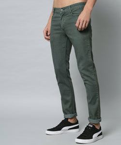 Men's Olive Relax Fit Jeans