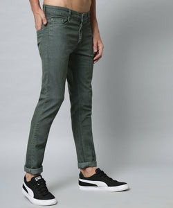 Men's Olive Relax Fit Jeans