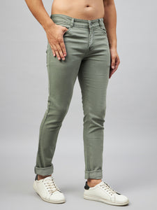 Men's Light Green Relax Fit Jeans