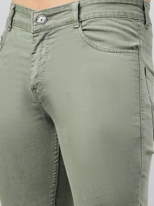 Men's Light Green Relax Fit Jeans