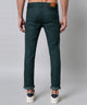 Men's Dark Green Relax Fit Jeans