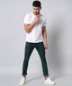 Men's Dark Green Relax Fit Jeans