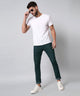 Men's Dark Green Relax Fit Jeans