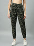 Women's Grey Camouflage Cotton Cargo