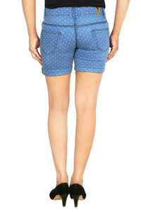 Studio Nexx Women Printed Denim Shorts