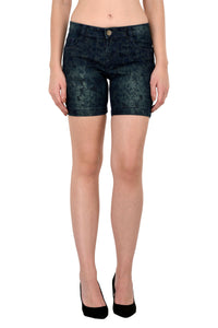 Studio Nexx Women Printed Denim Shorts