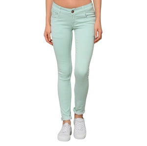 Studio Nexx Women's Slim Fit Jeans (Mint Green)