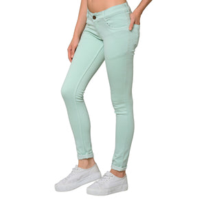 Studio Nexx Women's Slim Fit Jeans (Mint Green)