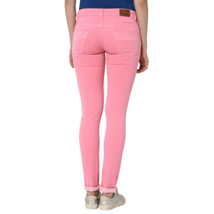 Studio Nexx Women's Pink Slim Fit Jeans