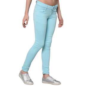 Studio Nexx Women's Slim Fit Jeans (Sky Blue)