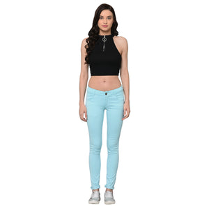 Studio Nexx Women's Slim Fit Jeans (Sky Blue)