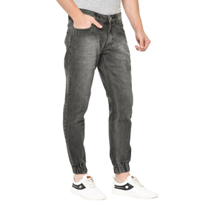 Studio Nexx Men's Grey Slim Fit Denim Jogger