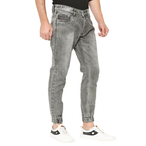 Studio Nexx Men's Grey Slim Fit Denim Jogger