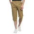 Studio Nexx Men Solid Cotton Three Fourth Shorts
