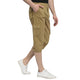 Studio Nexx Men Solid Cotton Three Fourth Shorts