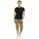 Studio Nexx Men Solid Cotton Three Fourth Shorts