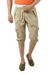 Studio Nexx Men Solid Cotton Three Fourth Shorts