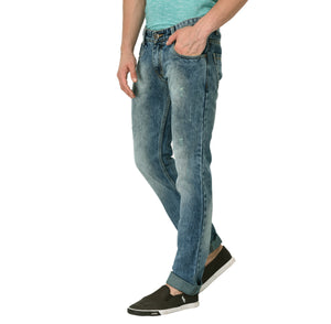 Studio Nexx Men's Green Slim Fit Jeans