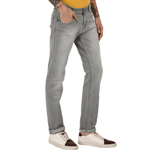 Studio Nexx Men's Grey Slim Fit Jeans