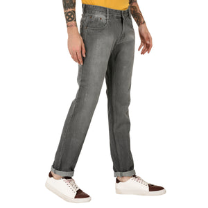 Studio Nexx Men's Grey Slim Fit Jeans