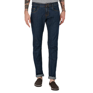 Studio Nexx Men's Dark Blue Slim Fit Jeans